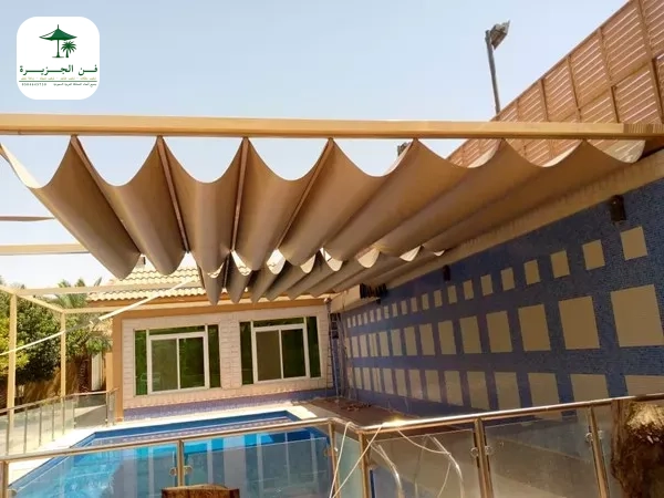 الحفاظ على مظلات المسابح